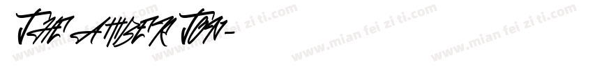 THE AMBERTON字体转换
